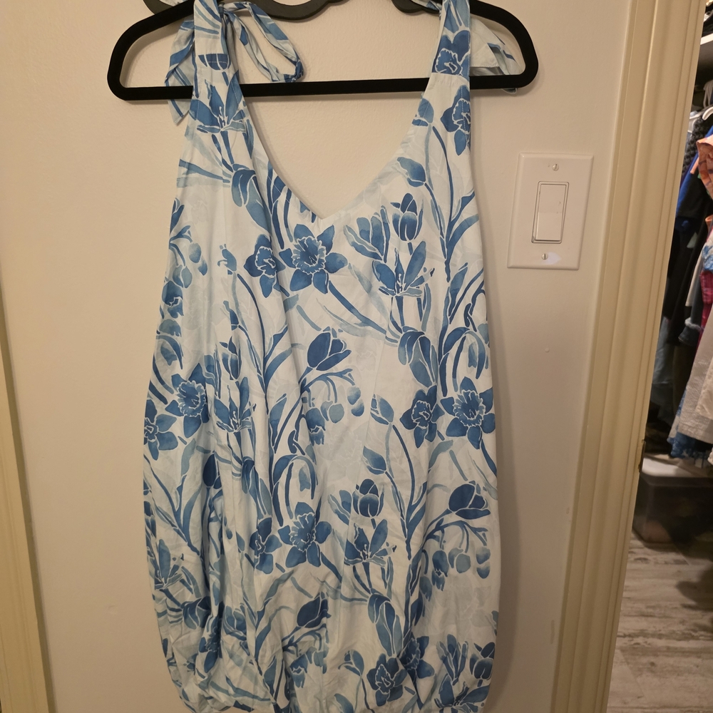 Kenny Flowers Blue and White Floral Dress
